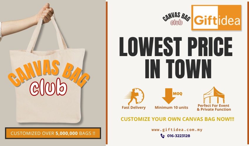canvas bag customade gift idea door gift