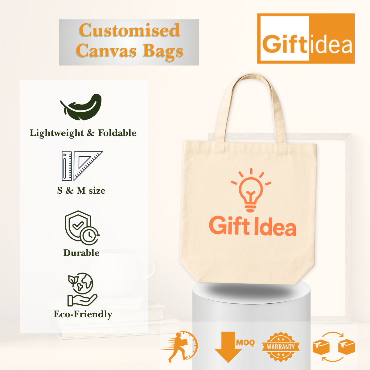 giftidea customized canvas bag
